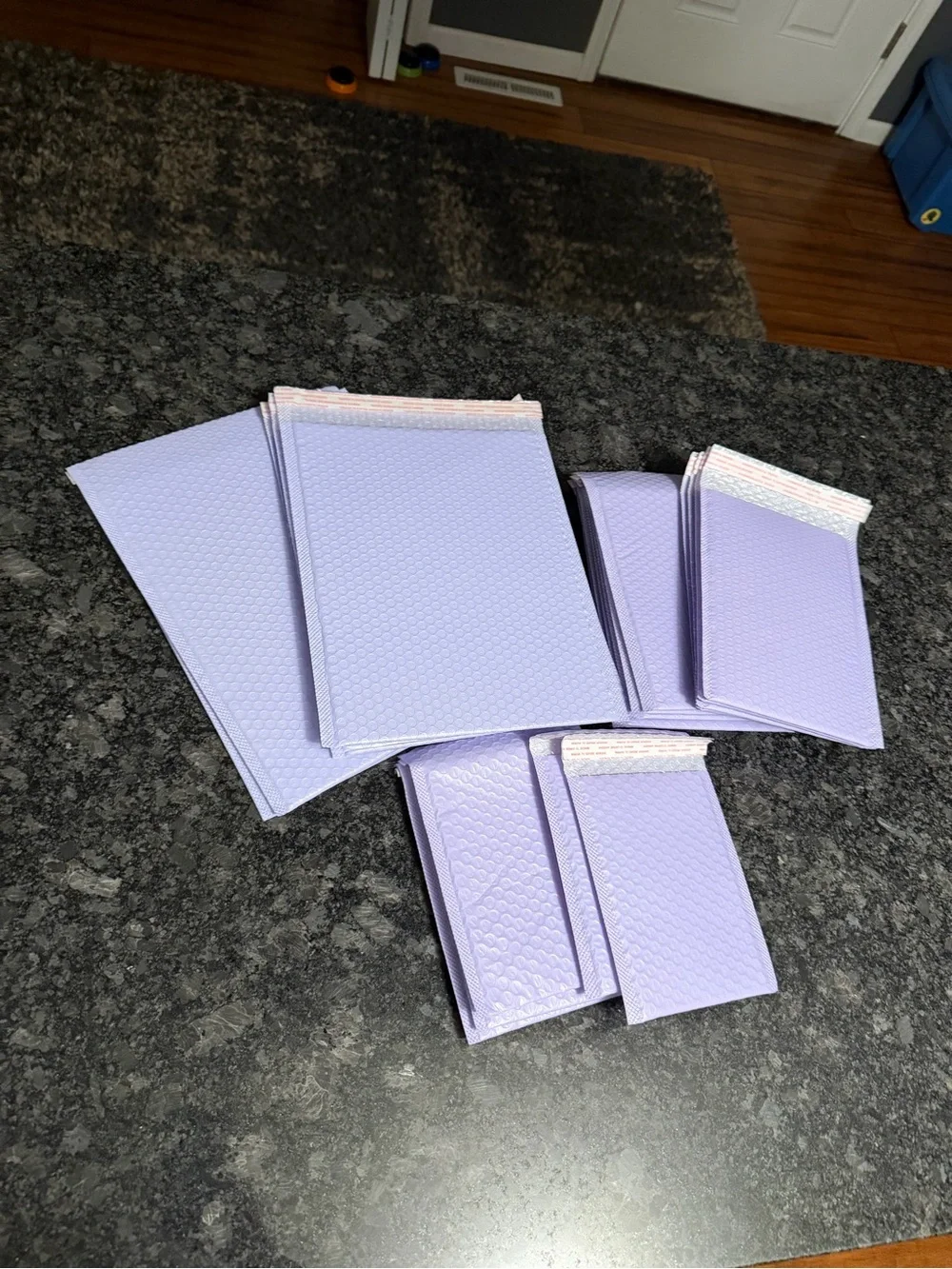Bundle of 20 Bubble Mailers Lavender Purple Protective Packaging Various Sizes